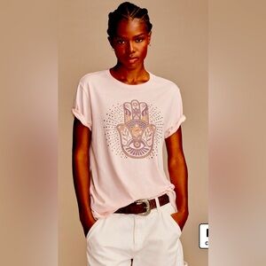 NWT LUCKY BRAND Embelished Hamsa Boyfriend Tee